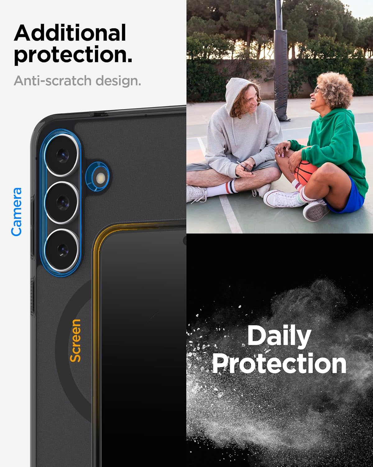 for Galaxy S25 FE Case, Ultra Hybrid Magfit [Anti-Yellowing] [Compatible with Magsafe] [Fast Wireless Charging] - Frost Black