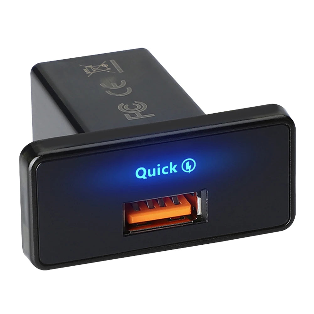 18W/30W RV USB Outlet Adapter Fast Charging Car Charger 12V-24V PD Type C/USB USB Phone Charger Adapter Panel for RV Boat Truck