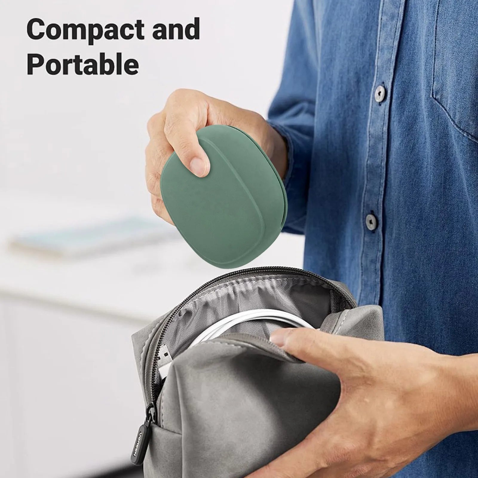 Portable Silicone Data Cable Storage Bag Headphone Storage Box Cute Phone Charger Key Lipstick Storage Bag Travel Wire Organizer