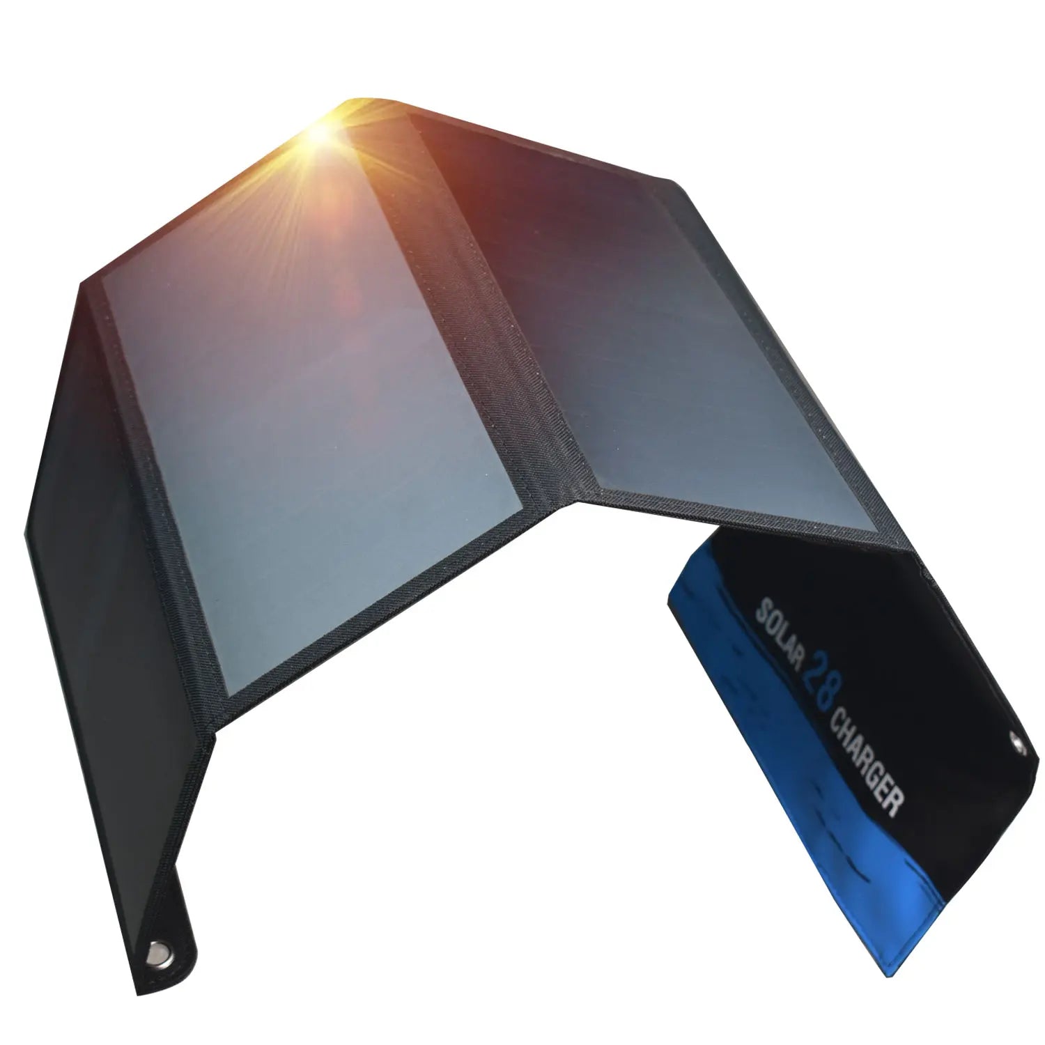 28W Folding Solar Panel 2 USB Ports Portable Solar Panel Phone Charger with SunPower Solar Cell for mobilephone Camping Hiking