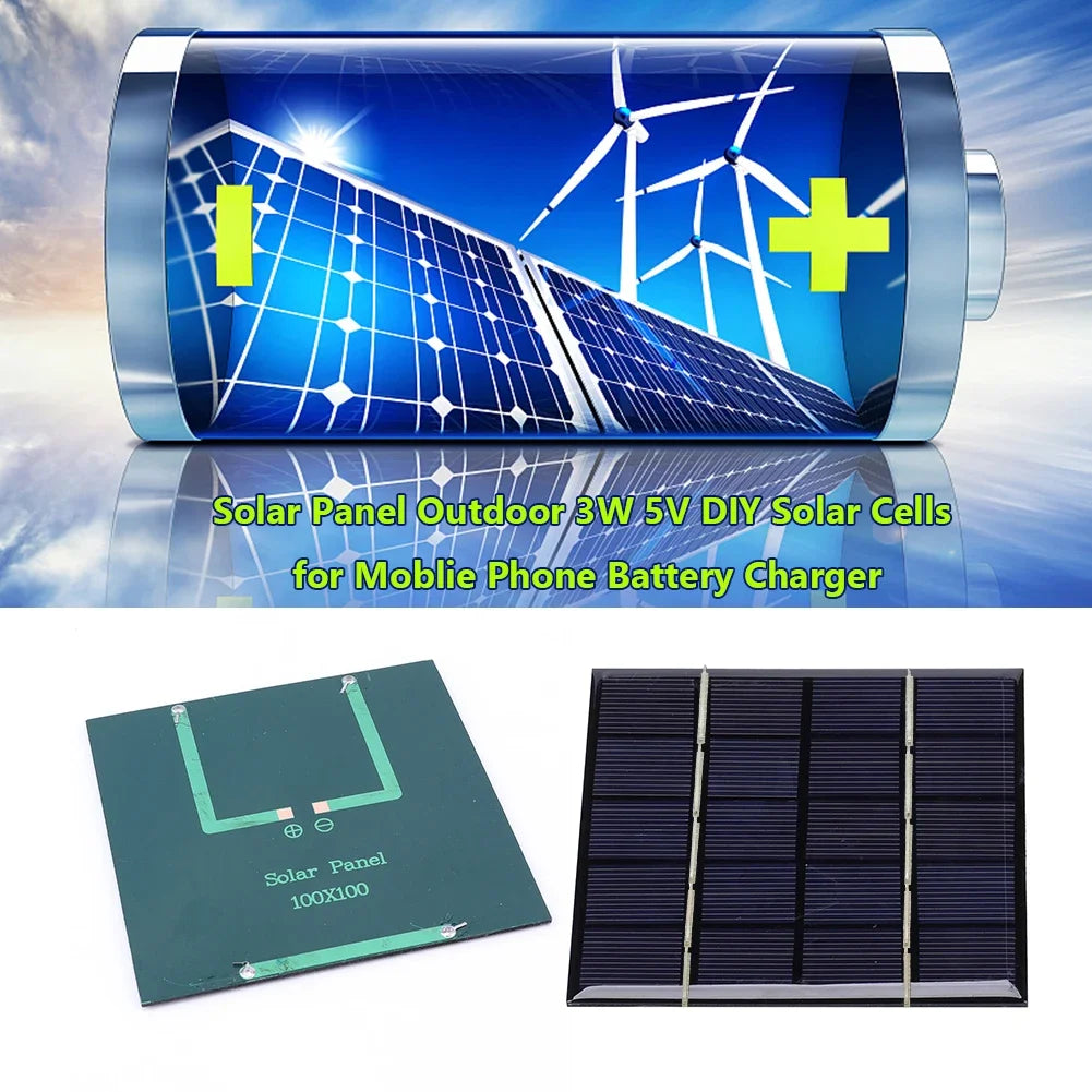 Solar Panel Micro Outdoor Solar Photovoltaic Cells Charger Solar Panels for Solar Light 3.7V Battery 3-5V Battery/Phone Charger